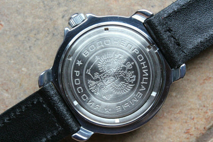 Vostok Komandirskie Mechanical Military Russian wrist watch Navy VMF 811289