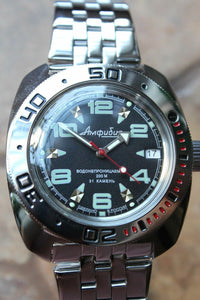 Russian Mechanical Automatic Wrist Watch VOSTOK AMPHIBIAN DIVER 710334