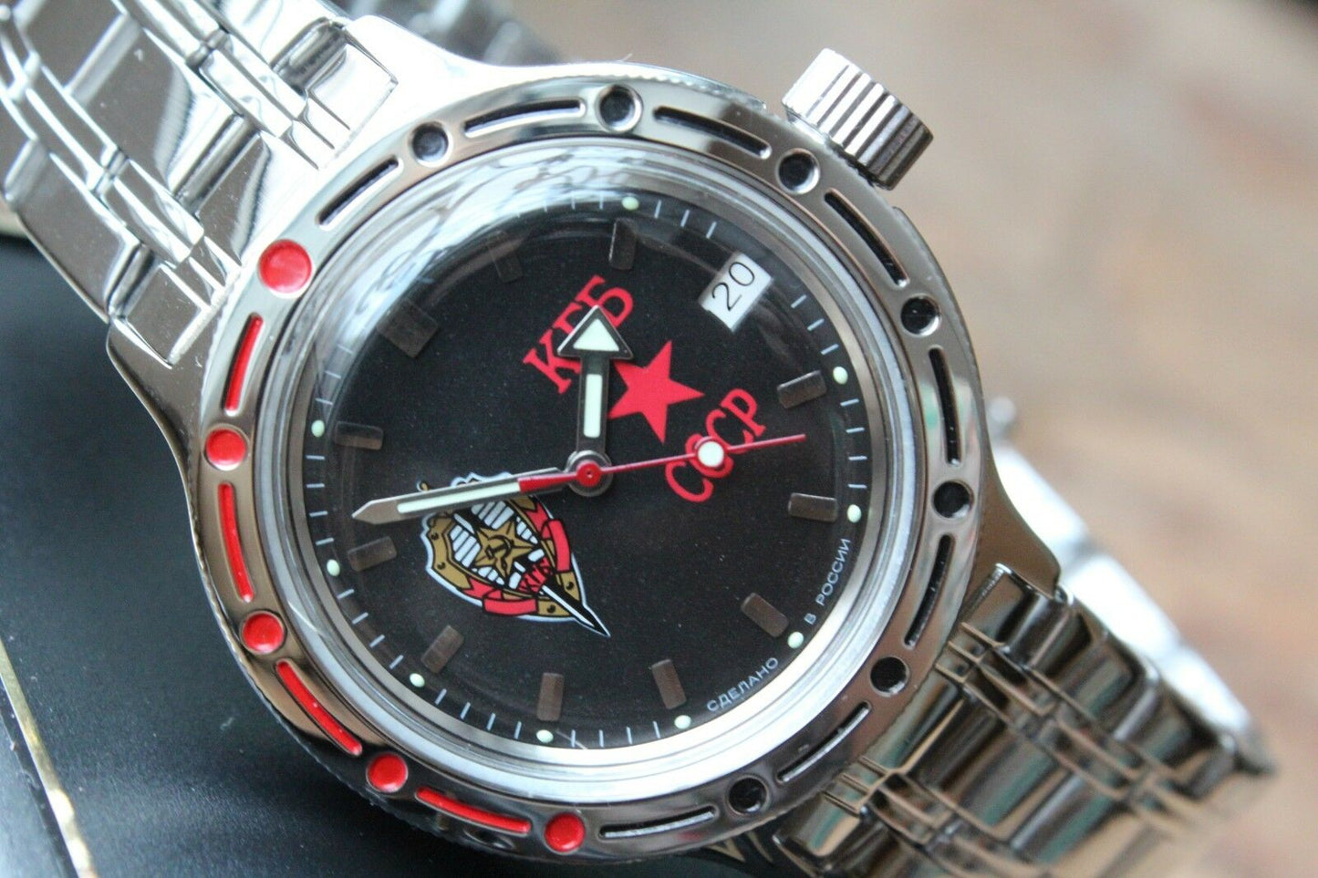 Vostok Amphibian Mechanical Russian wrist watch 420457