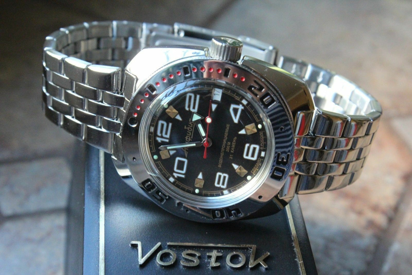 Russian Mechanical Automatic Wrist Watch VOSTOK AMPHIBIAN DIVER 710335