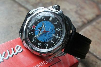 Vostok Komandirsky Russian Military Wrist Watch Submarine # 211163 NEW