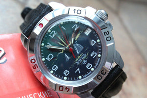 Vostok Komandirsky Military Wrist Watch # 431976 NEW