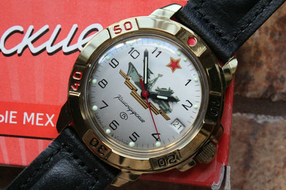 Vostok Komandirsky  Military Wrist Watch # 439823 NEW