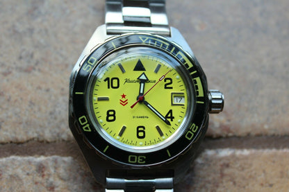 Vostok Komandirskie Military Mechanical Automatic Russian wrist watch 650855