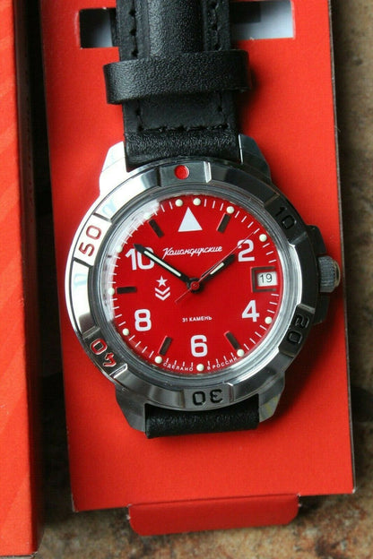 Vostok Komandirsky Russian Mechanical Military Wrist Watch Custom 431841
