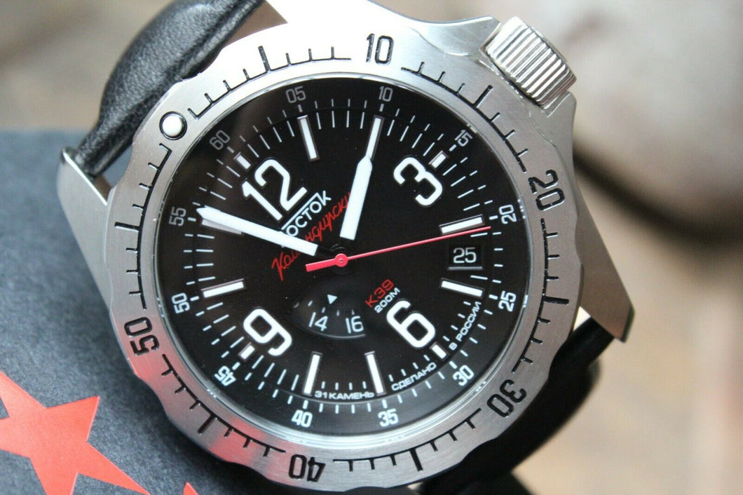 Vostok Komandirsky Russian Mechanical K-39 Military wristwatch 390776