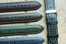 Load image into Gallery viewer, Genuine Leather Military Watch Strap Bright Night B1
