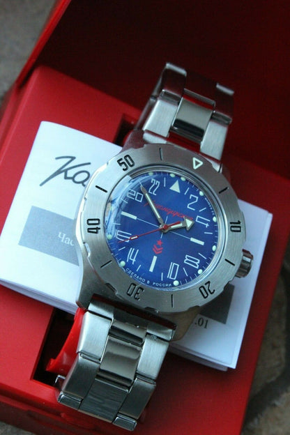 Russian Mechanical Automatic Wrist Watch VOSTOK Komandirsky K-35 350642