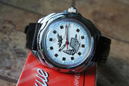 Vostok Komandirsky Russian Military Wrist Watch # 211261 NEW