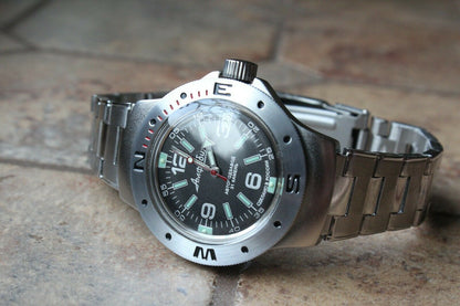 Vostok Amphibian Auto Russian diver wrist watch 060640