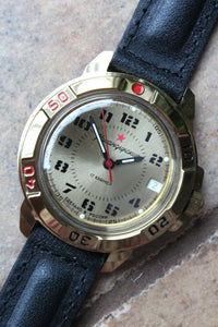 Vostok Komandirsky Military Wrist Watch # 439121 NEW