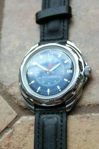 Vostok Komandirsky Russian Military Wrist Watch # 211398 NEW