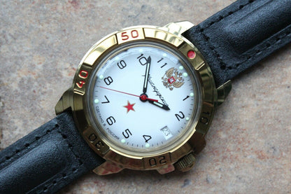 Vostok Komandirsky Military Wrist Watch # 439322 NEW