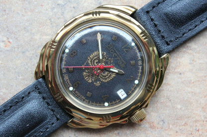 Vostok Komandirsky Russian Military Wrist Watch # 219770 NEW