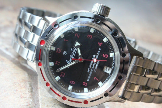 Russian Mechanical Automatic Wrist Watch VOSTOK AMPHIBIAN DIVER 420280