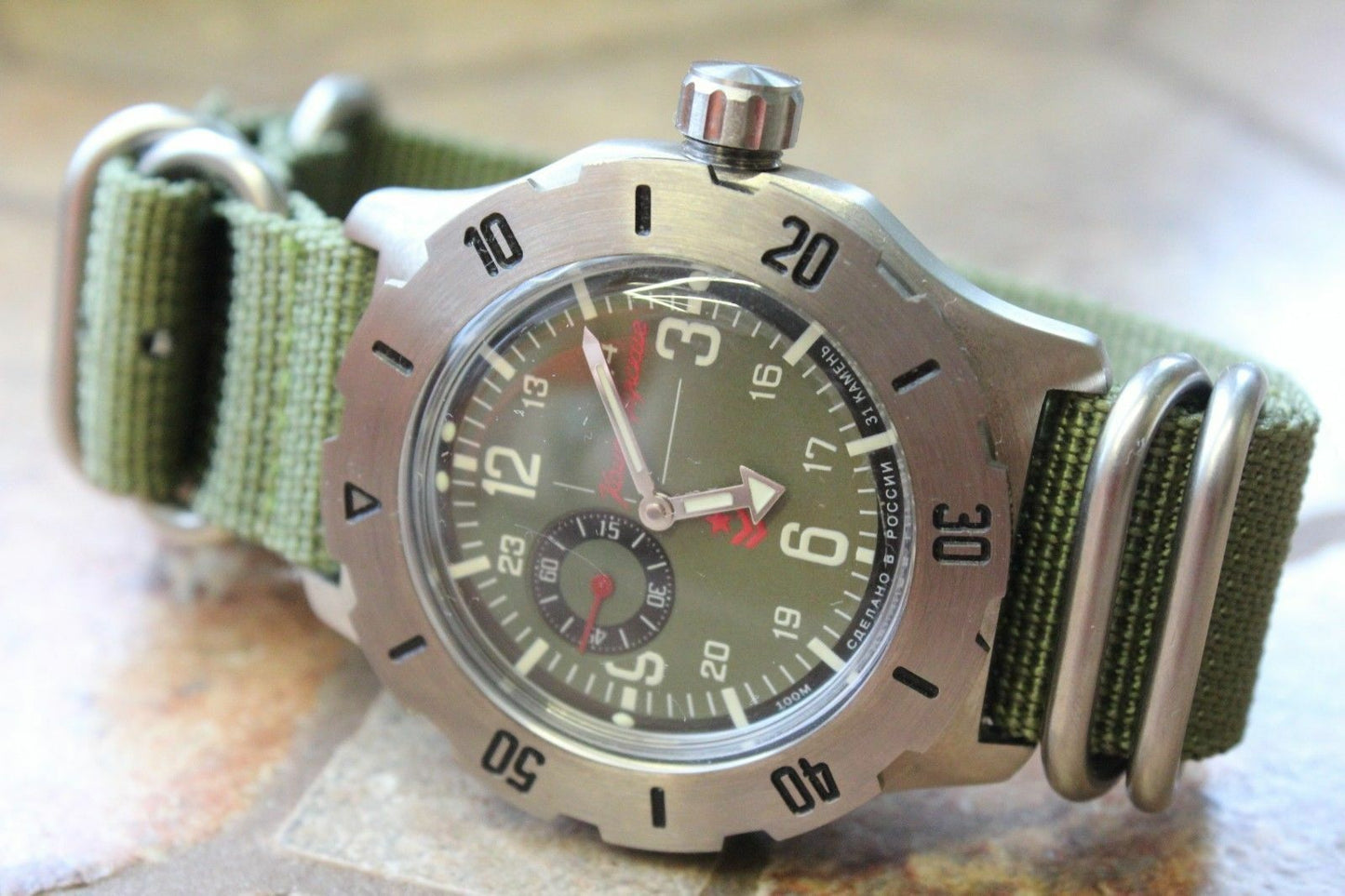 Vostok Komandirsky Mechanical Automatic Wrist Watch K-35 350501
