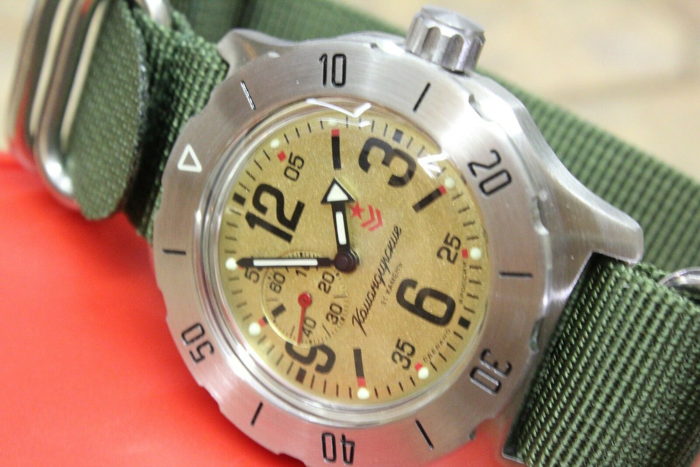 Vostok Komandirsky Mechanical Automatic Wrist Watch K-35 350749