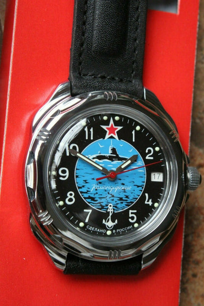 Vostok Komandirsky Mechanical Manual Wrist Watch Submarine 211163