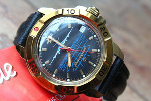 Vostok Komandirsky Military Wrist Watch # 439499 NEW