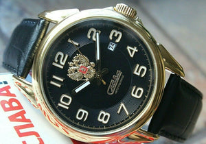 Slava Tradition Mechanical Automatic Russian Classic Wrist Watch 1619015