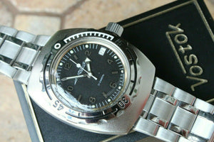 Russian Mechanical Automatic Wrist Watch VOSTOK AMPHIBIAN DIVER Custom 090366