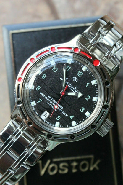 Vostok Amphibian Mechanical Automatic Wrist Watch Diver 420269