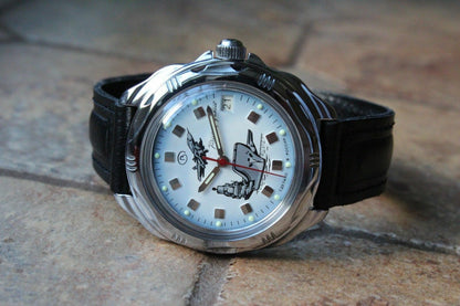 Vostok Komandirsky Russian Military Wrist Watch # 211261 NEW