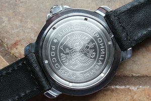 Vostok Komandirsky Russian Mechanical Military Wrist Watch Submarine 811163