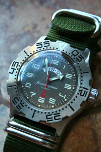 Russian Mechanical Automatic Wrist Watch VOSTOK Komandirsky K-35 350755