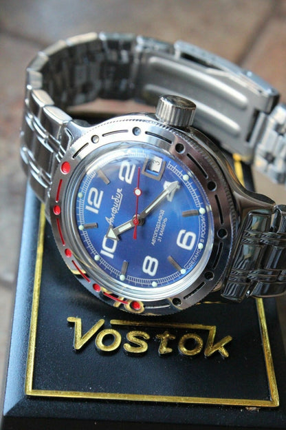 Russian Mechanical Automatic Wrist Watch VOSTOK AMPHIBIAN DIVER 420432