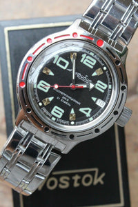 Russian Mechanical Automatic Wrist Watch VOSTOK AMPHIBIAN DIVER 420334