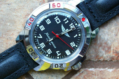 Vostok Komandirsky Military Wrist Watch # 431941 NEW