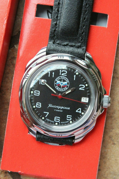 Vostok Komandirsky Russian Military Emercom MCHS Wrist Watch # 211951 NEW