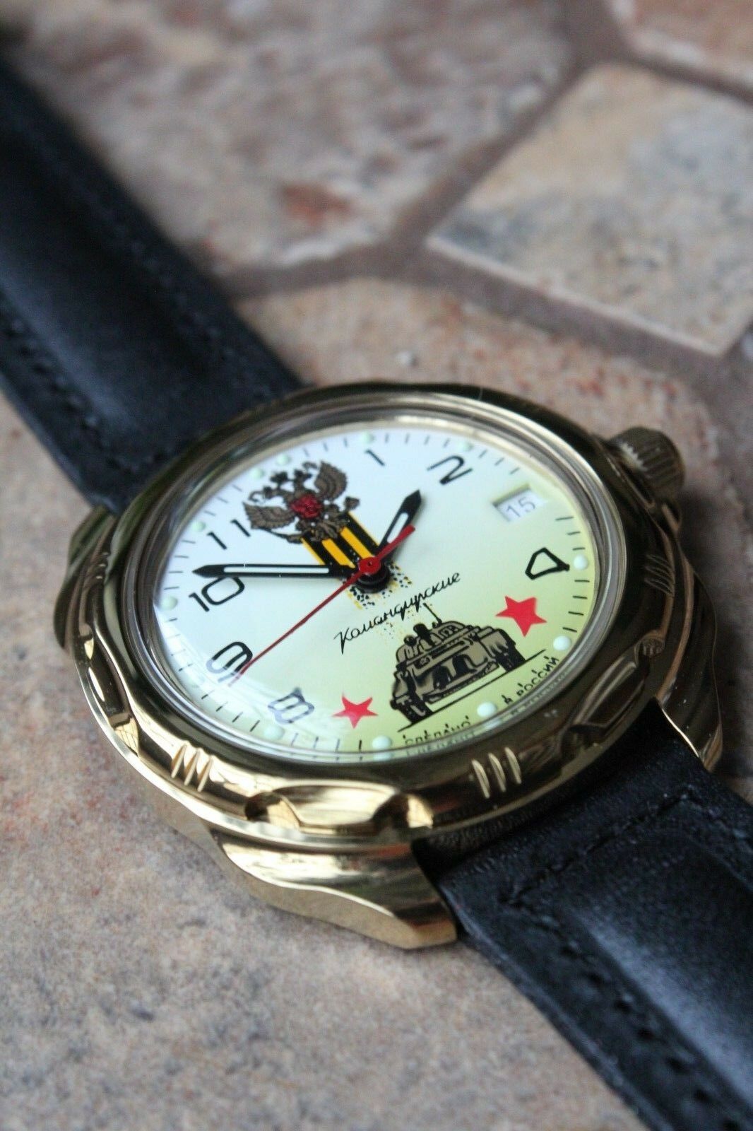 Vostok Komandirsky Mechanical Manual Winding Wrist Watch 219943