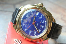 Load image into Gallery viewer, Vostok Komandirskie 219181 Mechanical Russian wrist watch Blue Dial
