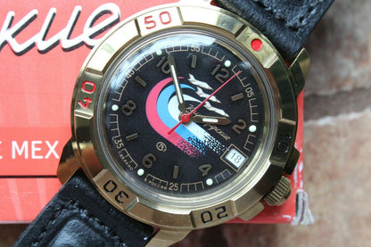 Vostok Komandirsky Military Wrist Watch # 439260 NEW