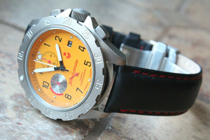 Vostok Komandirsky 340086 Quartz Russian K-34 Rare Military Wristwatche Orange