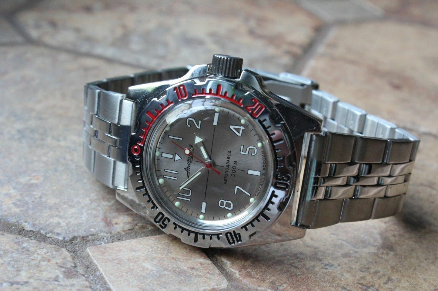 Russian Mechanical Automatic Wrist Watch VOSTOK AMPHIBIAN DIVER 110649
