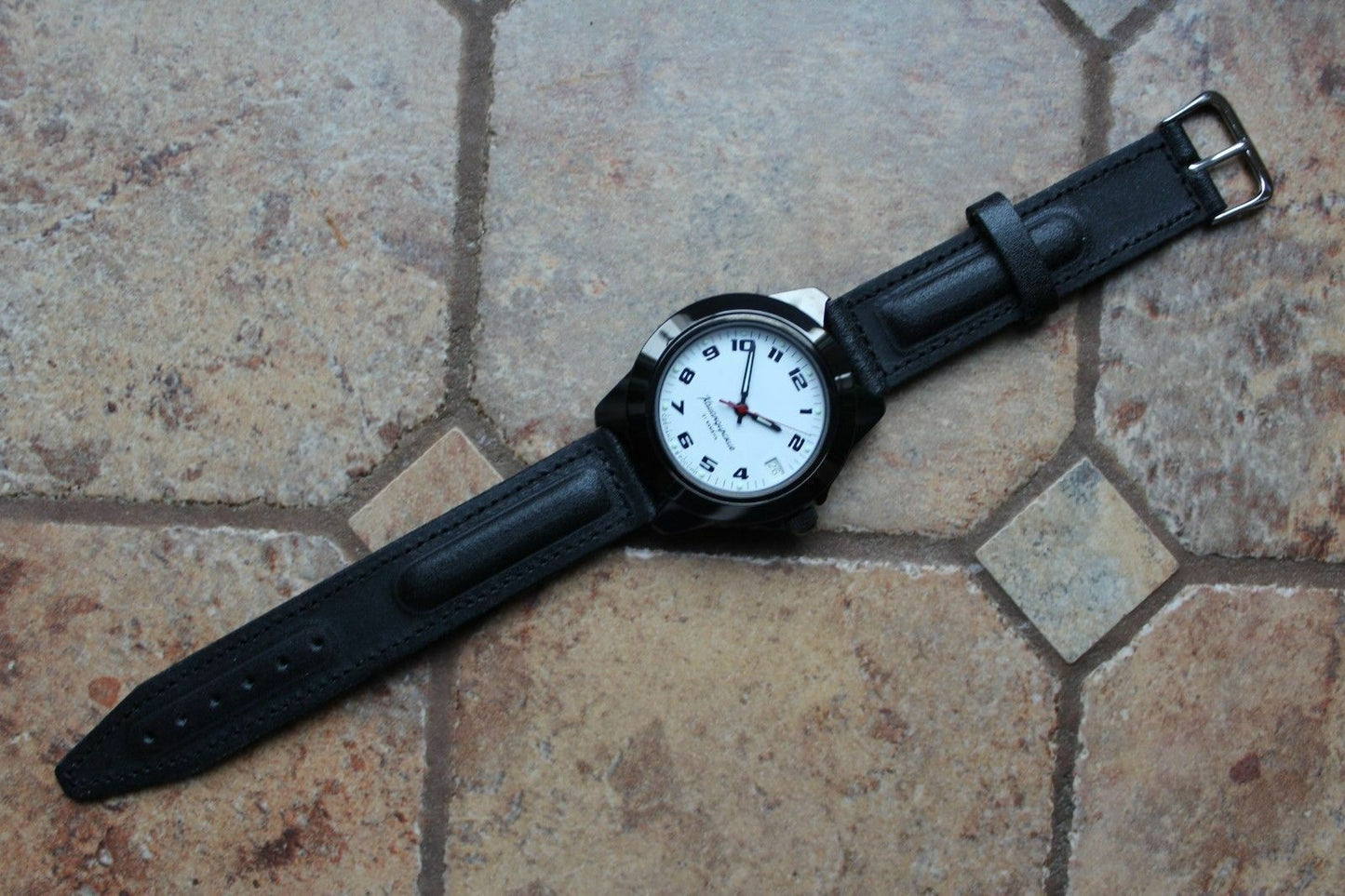 Vostok Komandirsky Auto Russian Military Wrist Watch # 646578 NEW