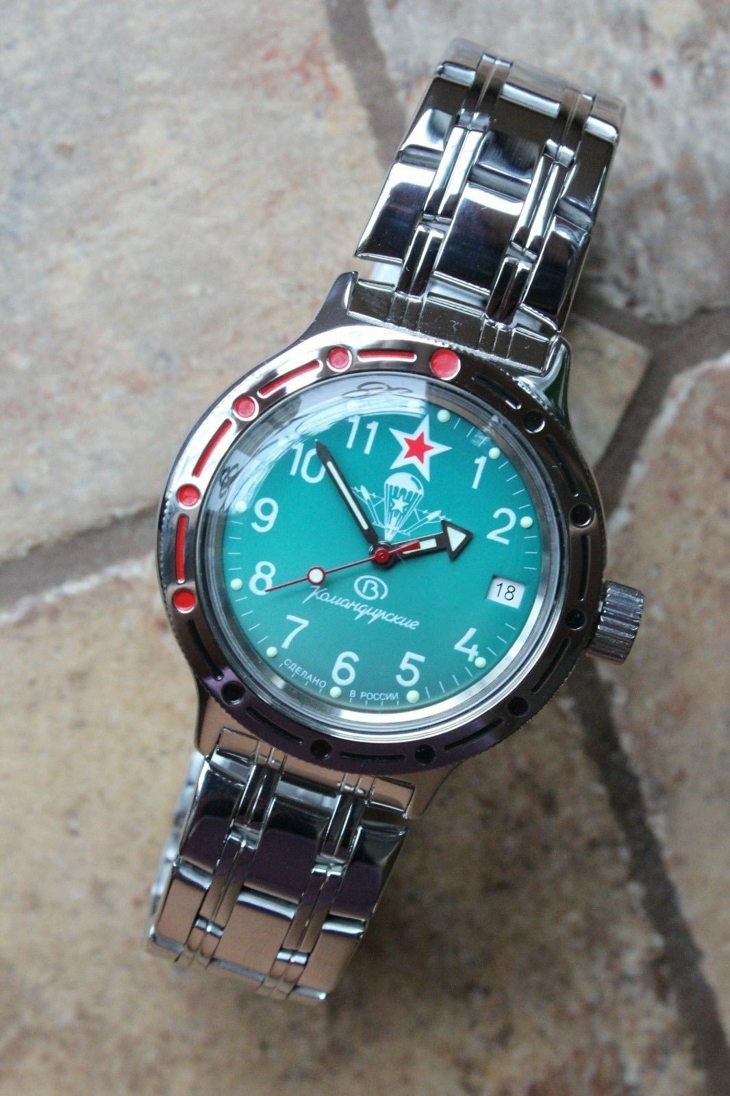 Russian Mechanical Automatic Wrist Watch VOSTOK AMPHIBIAN DIVER 420307