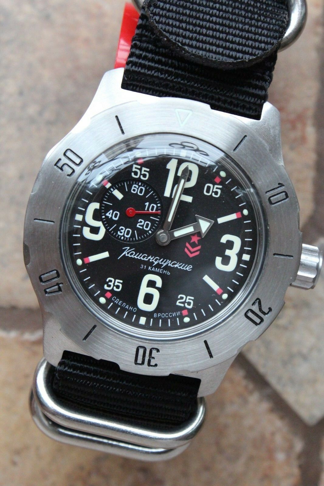 Vostok Komandirsky Mechanical Automatic Wrist Watch K-35 350748