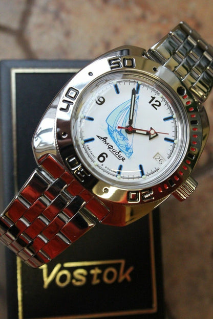 Russian Mechanical Automatic Wrist Watch VOSTOK AMPHIBIAN DIVER 710615