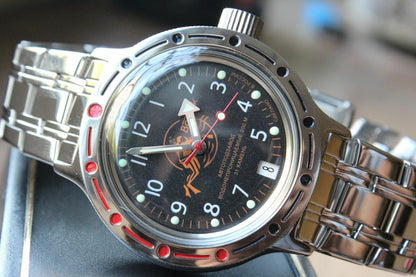 Russian Mechanical Automatic Wrist Watch VOSTOK AMPHIBIAN DIVER 420380