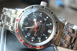 Russian Mechanical Automatic Wrist Watch VOSTOK AMPHIBIAN DIVER 420380