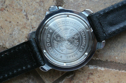 Vostok Komandirsky 811956 Russian Mechanical Military Wrist Watch Marines