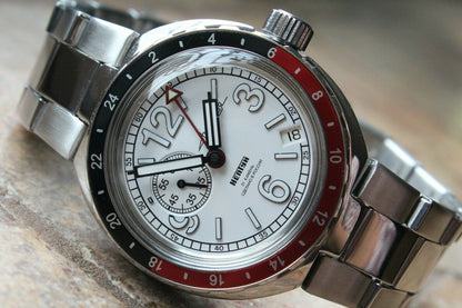 Vostok Amphibian Neptune Russian Mechanical Diver Auto men's wrist watch 960761