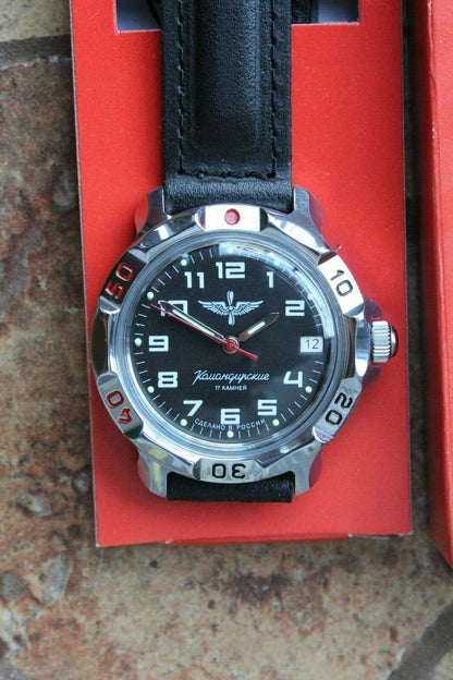 Vostok Komandirsky 811941 Russian Mechanical Military Wrist Watch Eagle