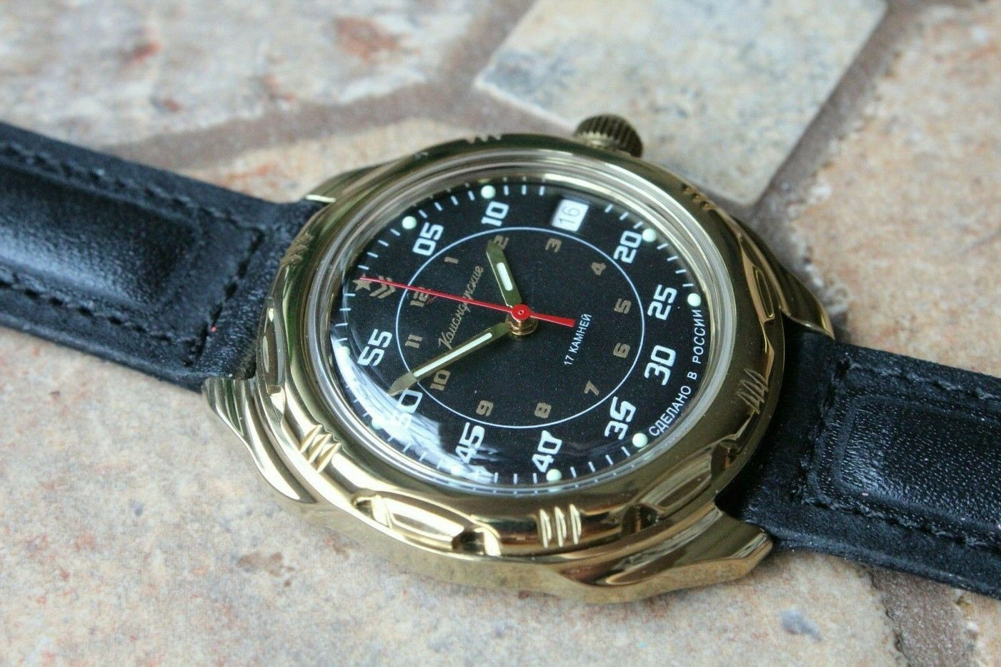 Vostok Komandirskie Mechanical Hand Winding Russian Wrist Watch 219179