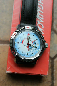 Vostok Komandirsky Russian Mechanical Military Wrist Watch Air Force 811066