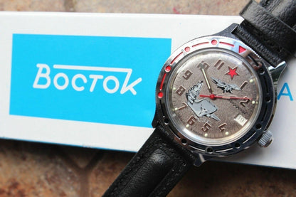 Vostok Komandirsky Auto Russian Military Wrist Watch # 921402 NEW